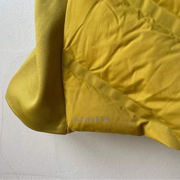 Athleta Inlet Fitted Yellow Puffer Vest Down Fill - Picture 9 of 9